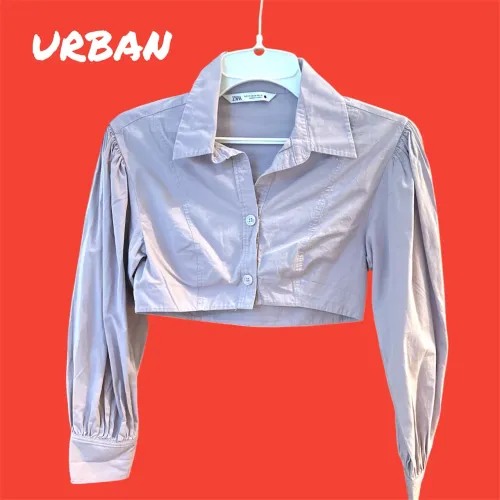 Camisa cropped Zara 