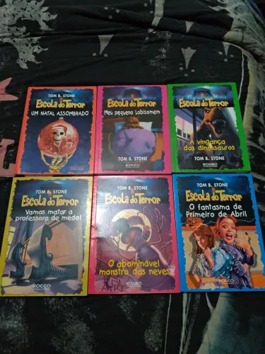 Coleção de 6 livros -Escola do Terror - Tom B. Stone