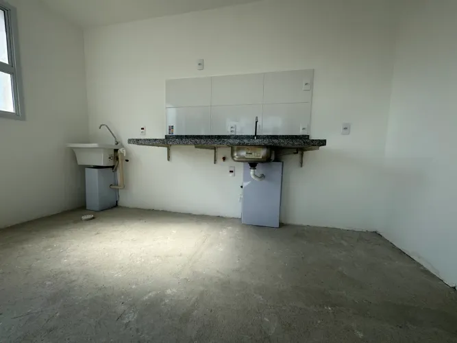 BANCADA GRANITO CINZA ANDORINHA COM CUBA INOX TECNOCUBA