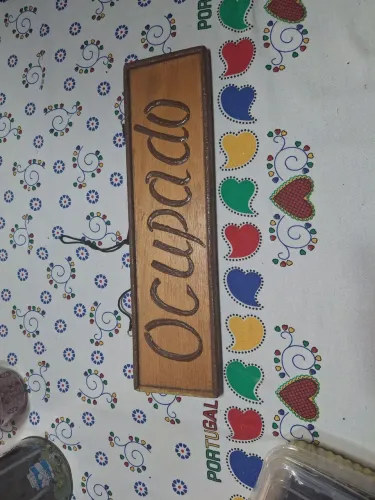 QUADRO/ PLACA 'ocupado' ' desocupado'