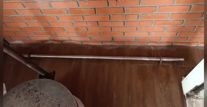 Barra de Inox Maciça 1,50m para Musculação - Alta Resistência