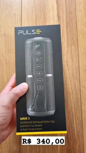 Caixa som pulse wave 2 20w
