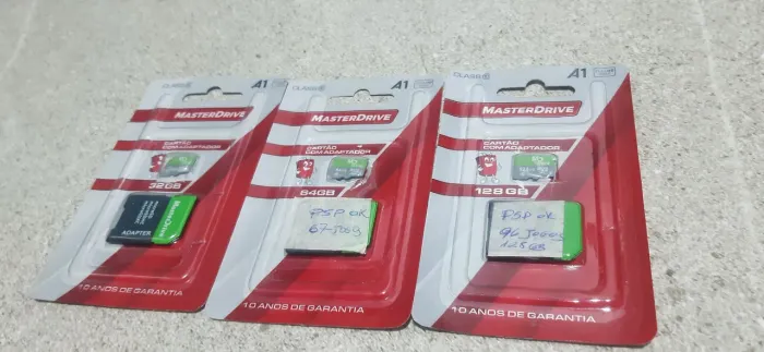 cartão sd classe 10 masterdrive - 32gb, 64gb ou 128gb