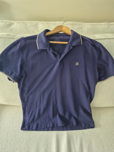 Camisa Polo John John Original Azul Marinho- Tamanho G