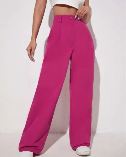 Calça Larga rosa