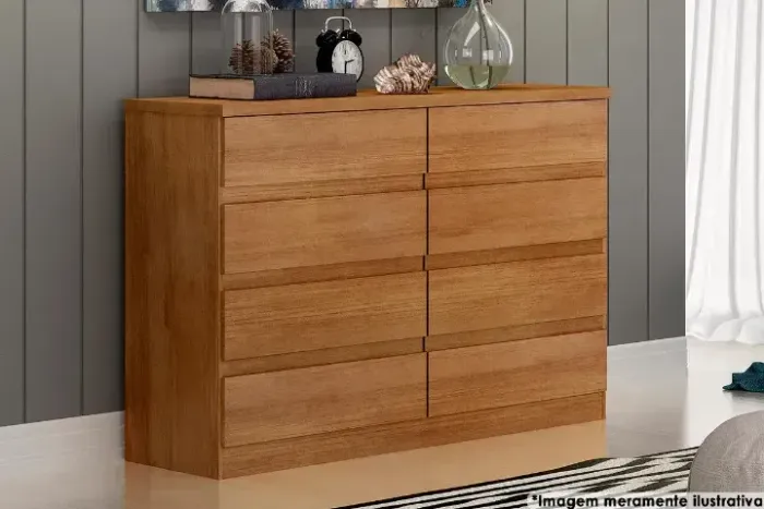 Cômoda 8Gvs Bello Novo Horizonte Cumaru - Entrega Rápida!