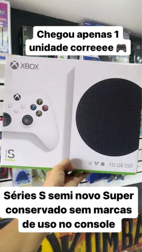 Xbox Series S Impecável - Lacres Intactos + Garantia 