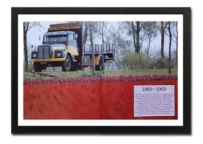 Quadro Decorativo Caminhão Scania Jacaré Década 1960