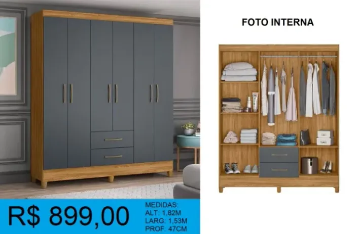 Guarda roupa casal