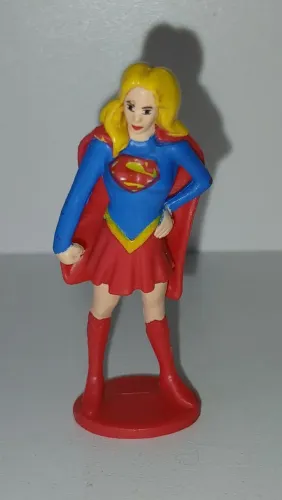 BONECO ACTION FIGURE MINIATURA DC COMICS SUPERGIRL SUPER MOÇA