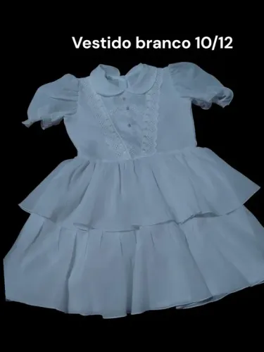 Vestidos Branco infantil para daminhas ou batizado 