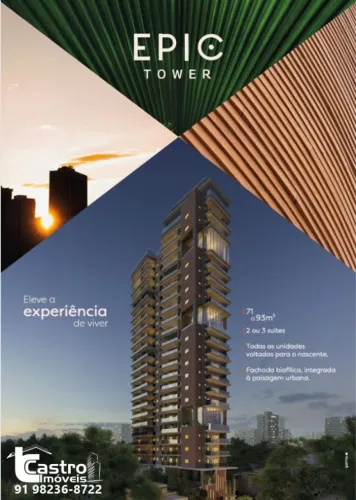 Condomínio EPIC TOWER. 2 ou 3/4. 1 ou 2 vagas. J024