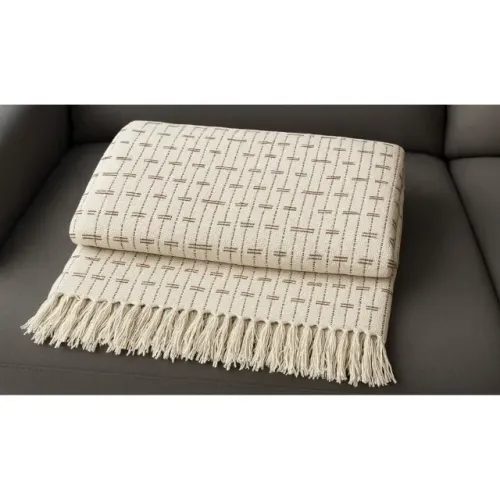 Manta Tijolinho Algodão - 2,40x1,70m | Para Sofá ou Cama