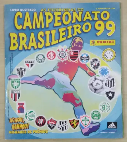 Álbum De Figurinhas Campeonato Brasileiro 99 Incompleto 1999 figurinhas coladas - raro