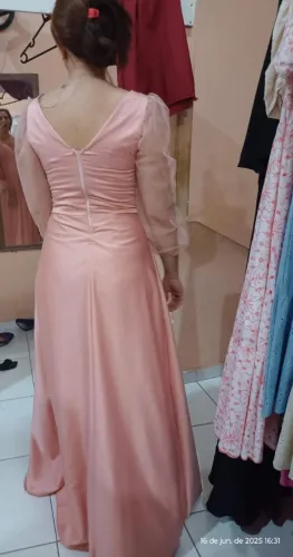 Vestido rosa Dama casamento festa
