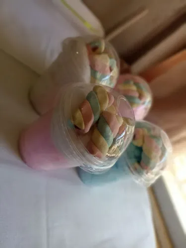 Algodão doce no copinho