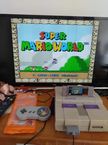 Super Nintendo Com Mario Word Aceitamos Olx Pay