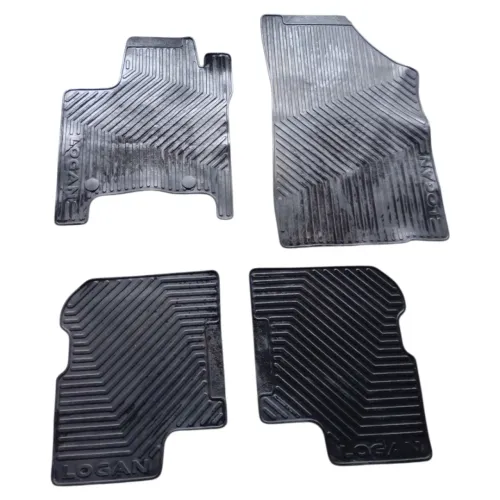 Jogo Kit Tapete Renault Logan 2017 2023 Detalhe Preto