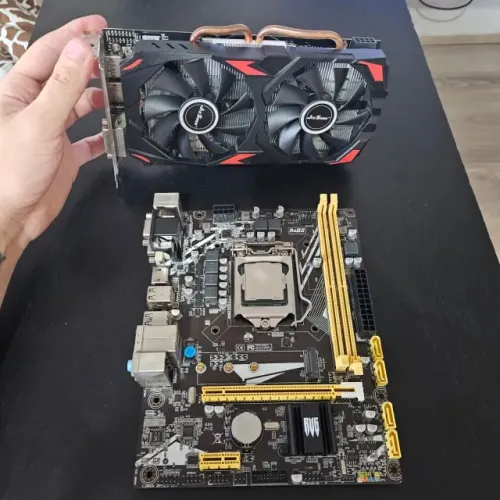 KIT HARDWARE PC - Placa Mãe Intel H-310. Processador I5 9400. Placa de Vídeo RX 580 8Gb