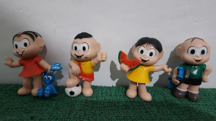 Bonecos Turma da Mônica 04 miniaturas