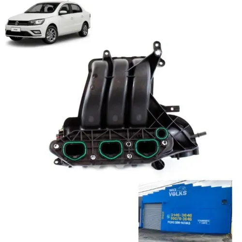 Coletor de Admissão VW 04C133201K 1.0 3 cilindros para Gol, Voyage 2017 a 2022
