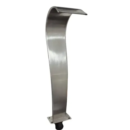 Cascata inox escovada fan 50 x 16 cm