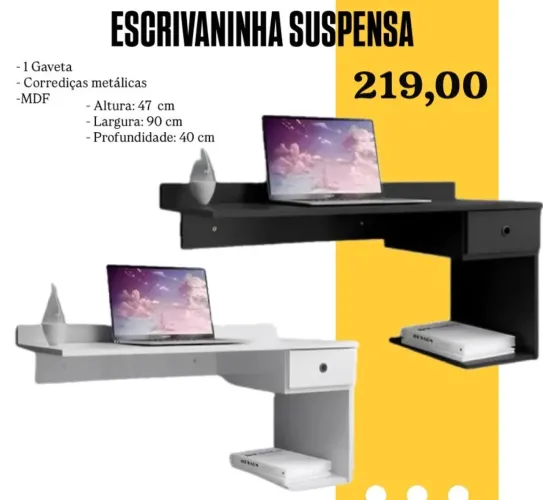Escrivaninha Suspensa - ENTREGA HOJE !!! 