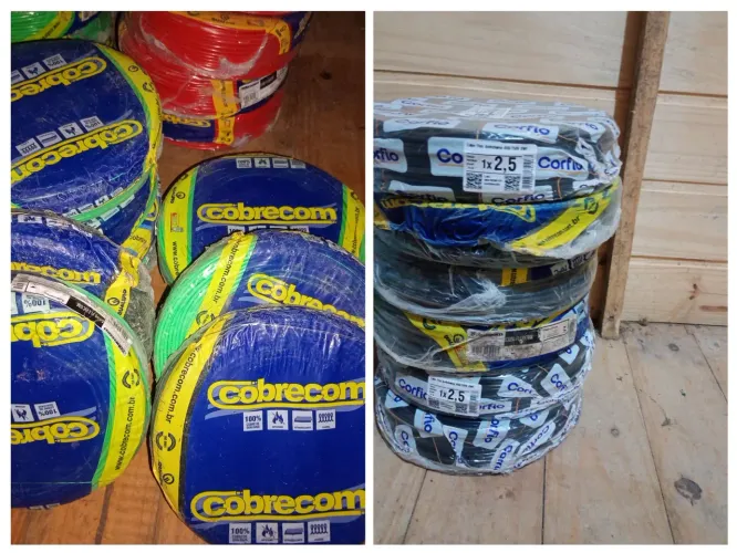 Cabos flexiveis fios 1,5 ,2,5 4 m 6 m 10 m