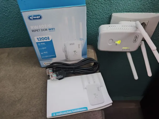 Repetidor wi-fi knup 402/G modem