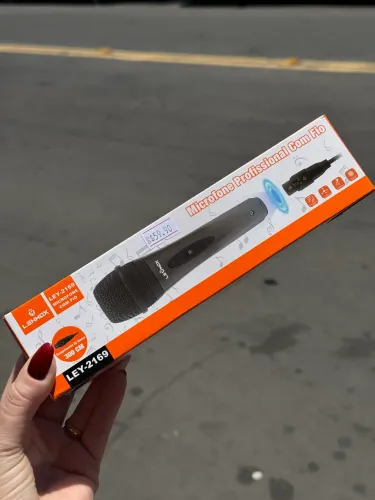 Microfone P10 c/ Fio 3 Metros