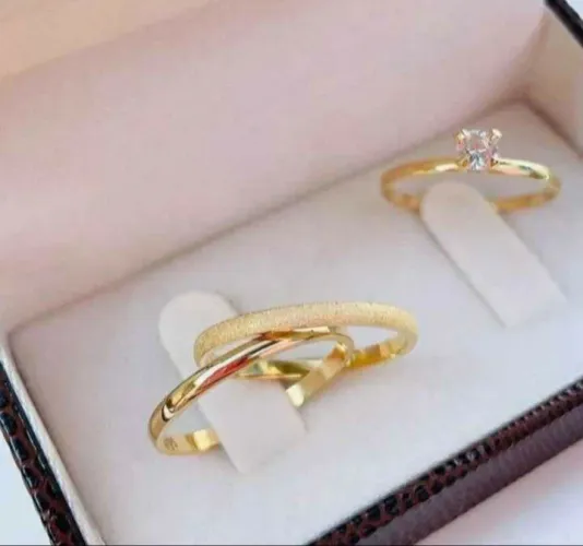 Par de Alianças Ouro 18K( 750 )