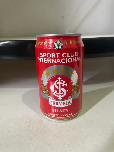 Lata de cerveja antiga do Sport Club Internacional ano 1996 - item de colecionador
