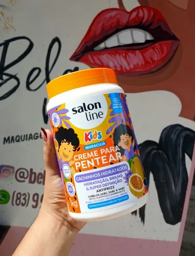 Creme para Pentear Salon Line Kids Maracujá 1kg