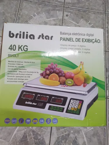 Balança Digital Brilia Star 40kg Bivolt