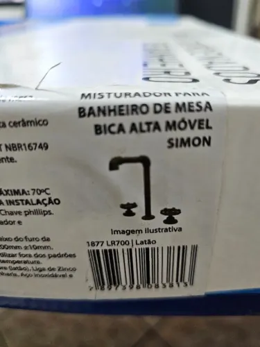 misturador sensea de latão  meia volta com 10 anos de garantia na caixa lacrada