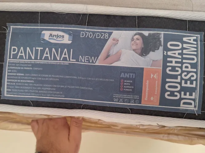 Colchão espuma solteiro 88x188x17 apenas 6 meses de uso