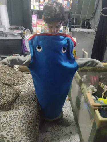 Saco de dormir - Fantasias de Tubarão para Crianças