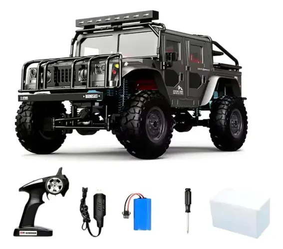 Automodelo Hummer Military Rc 4x4 (chassi Em Metal)