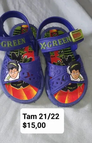 Sandálias infantis X-Green tamanho 21/22