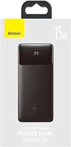 Powerbank Baseus 30000mah 15w Display Digital Carga Rápida Lacrada