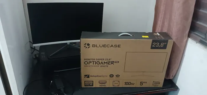 Monitor Gamer Curvo 100hz 24pol - BlueCase Branco