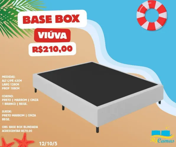 Base box viúva na promoção 