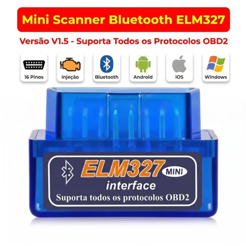 Scanner Automotivo Obd2 Bluetooth Elm327 V1.5 Diagnostico
