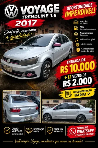 Volkswagen Voyage Trendline 1.6 T.flex 8V 4P 2017