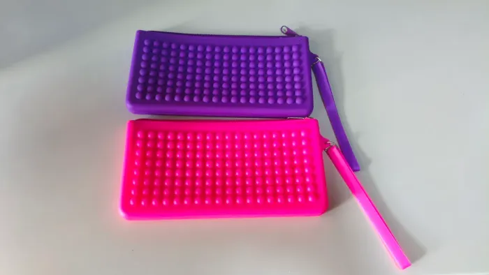 Bolsas de silicone Rosa e Roxa