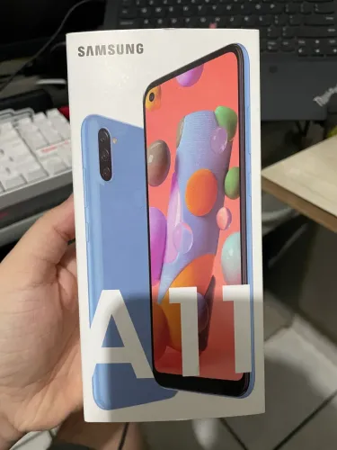 Samsung Galaxy A11 64gb Azul semi-novo completo