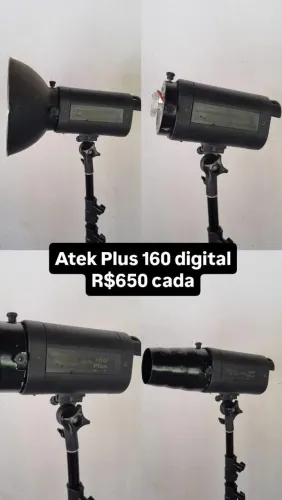 Equipamentos de estúdio fotográfico 