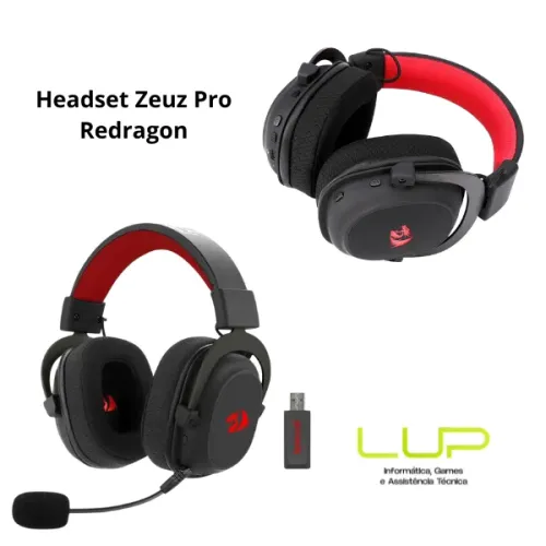 (LOJA FÍSICA) Headset Gamer Redragon, sem fio, Modelos variados