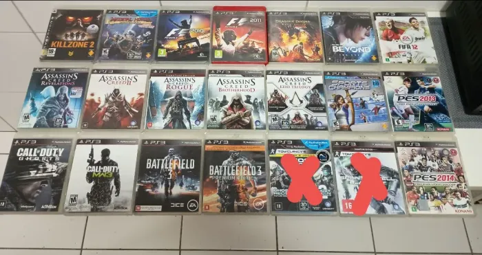 JOGOS PS3 três por R$100 tratados e funcionando perfeitamente