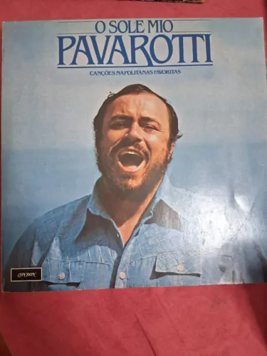 Coleção de discos de vinil Luciano Pavarotti